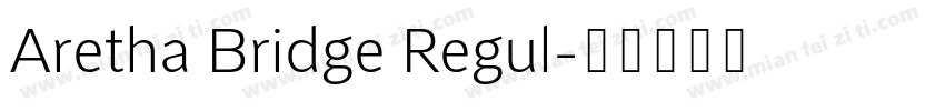 Aretha Bridge Regul字体转换